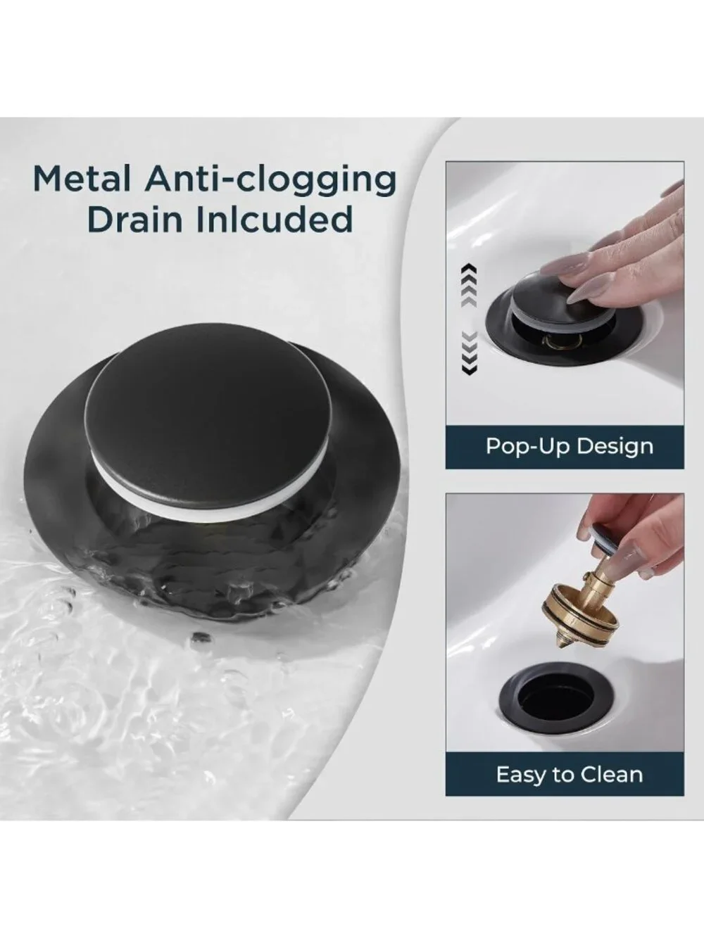Elegant Antique Waterfall Bathroom Sink Faucet - Single Handle, 1 Hole, Bronze